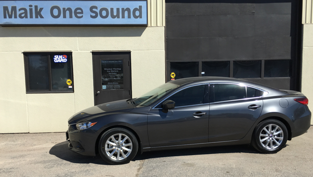 2018 Mazda6 with professional window tint in North Bay